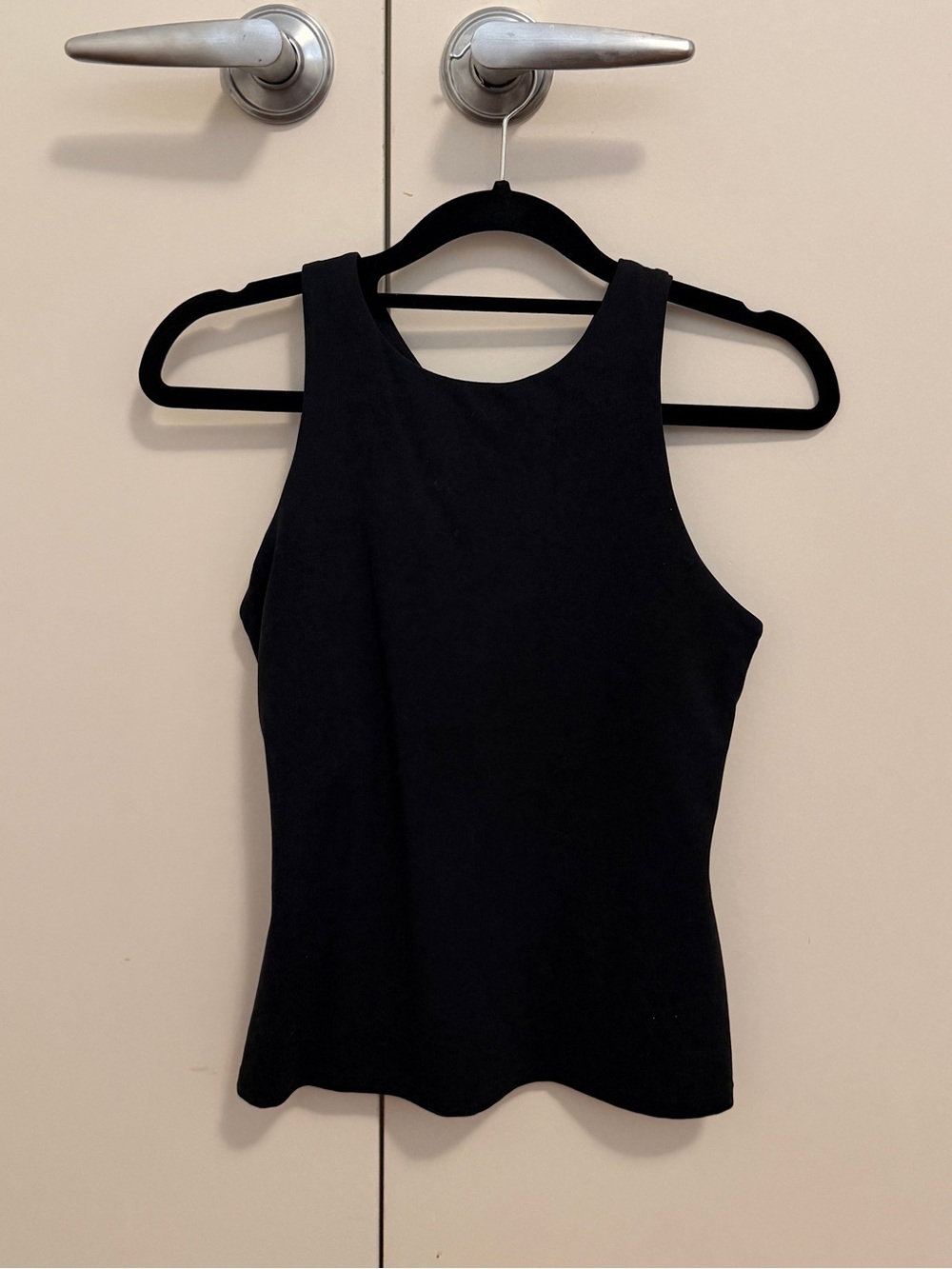 Athleta High Neck Hip Length Tank Top